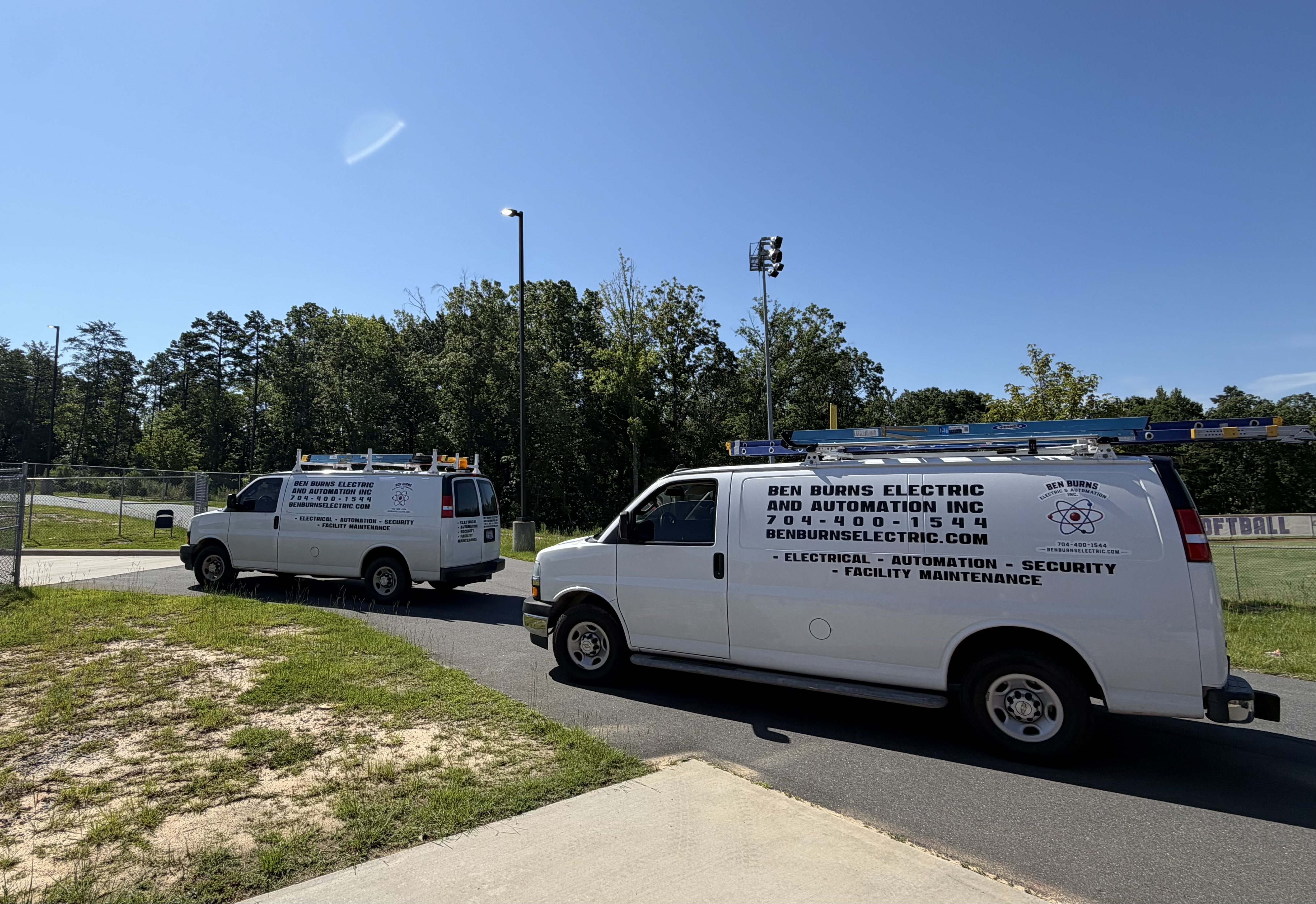 Ben Burns Electric service fleet